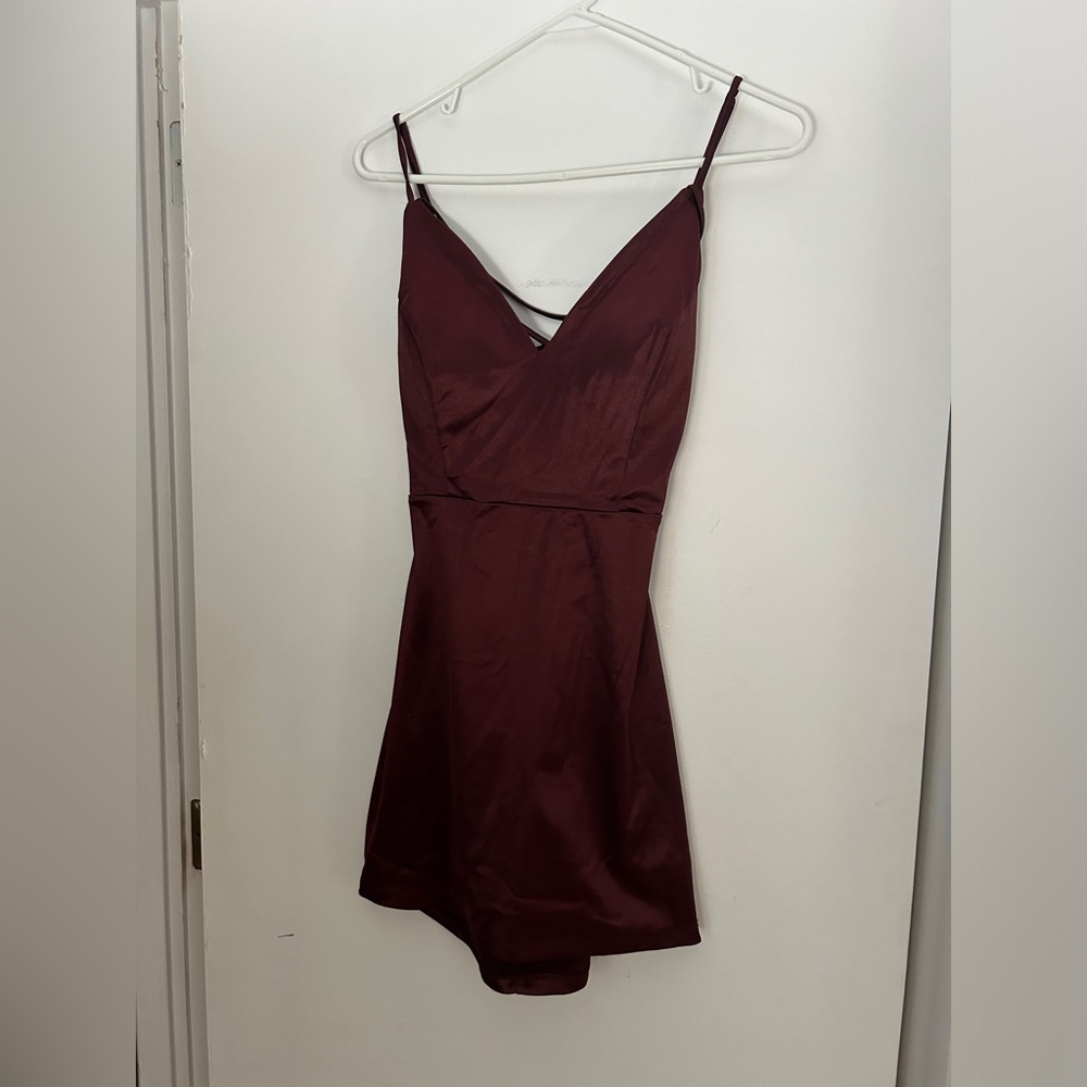 Burgundy Windsor Dress